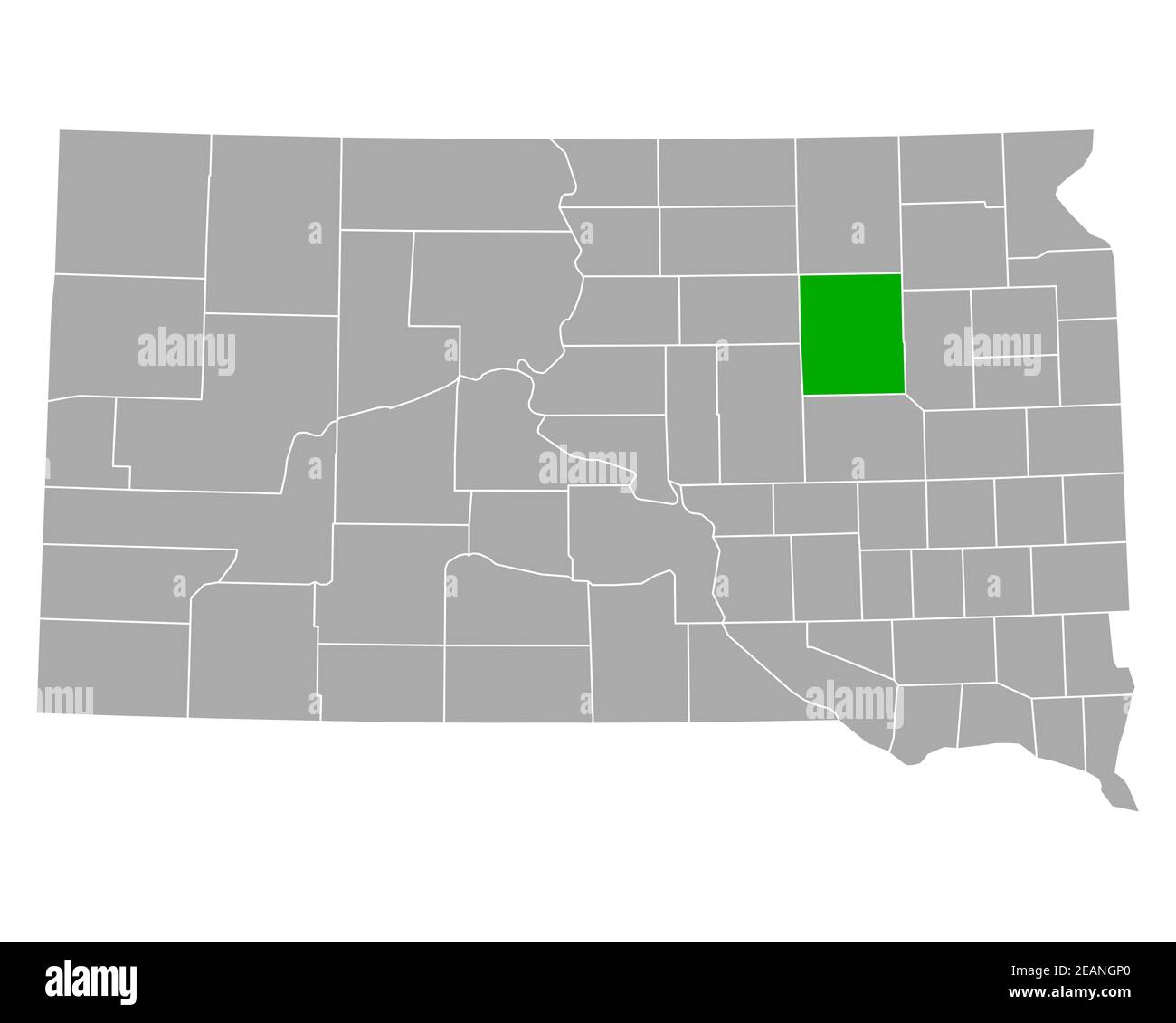 Map of Spink in South Dakota Stock Photo Alamy