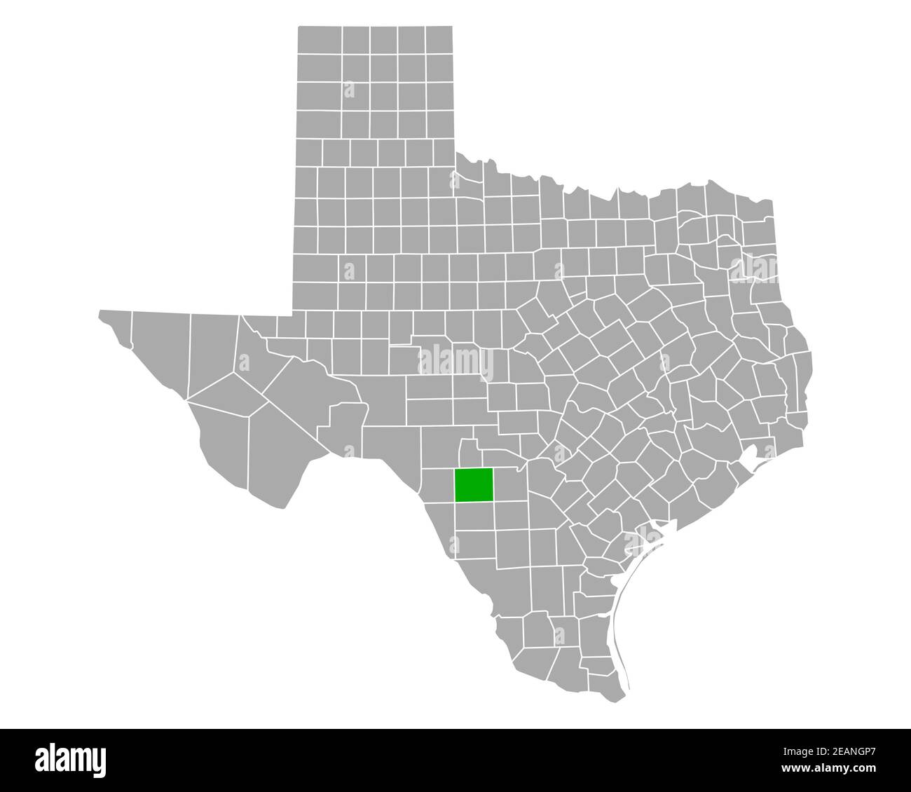 Map of Uvalde in Texas Stock Photo Alamy