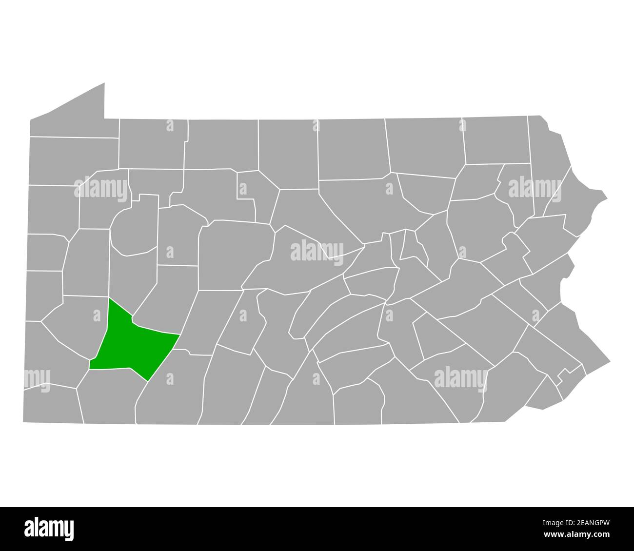 Map of Westmoreland in Pennsylvania Stock Photo Alamy