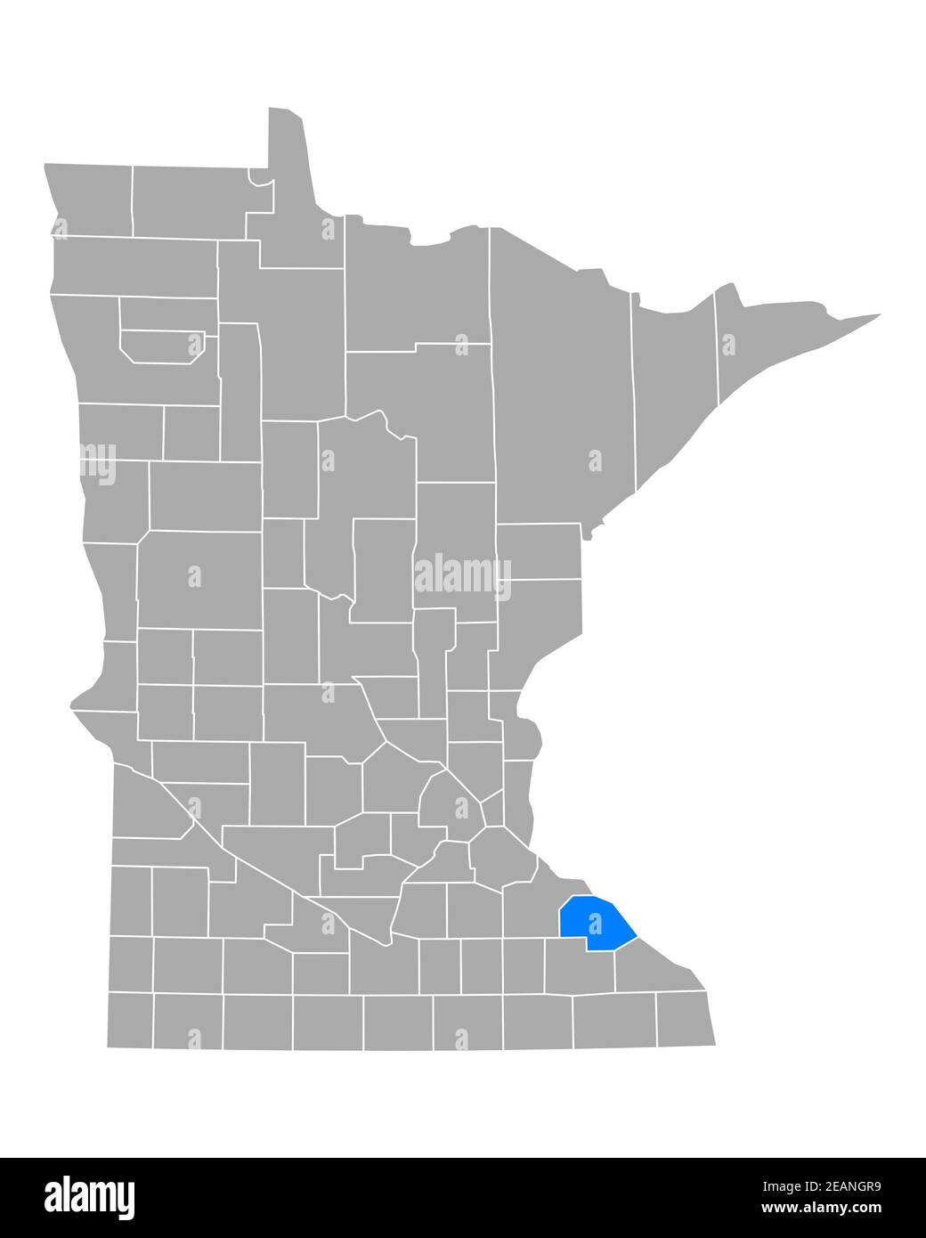 Map of Wabasha in Minnesota Stock Photo Alamy
