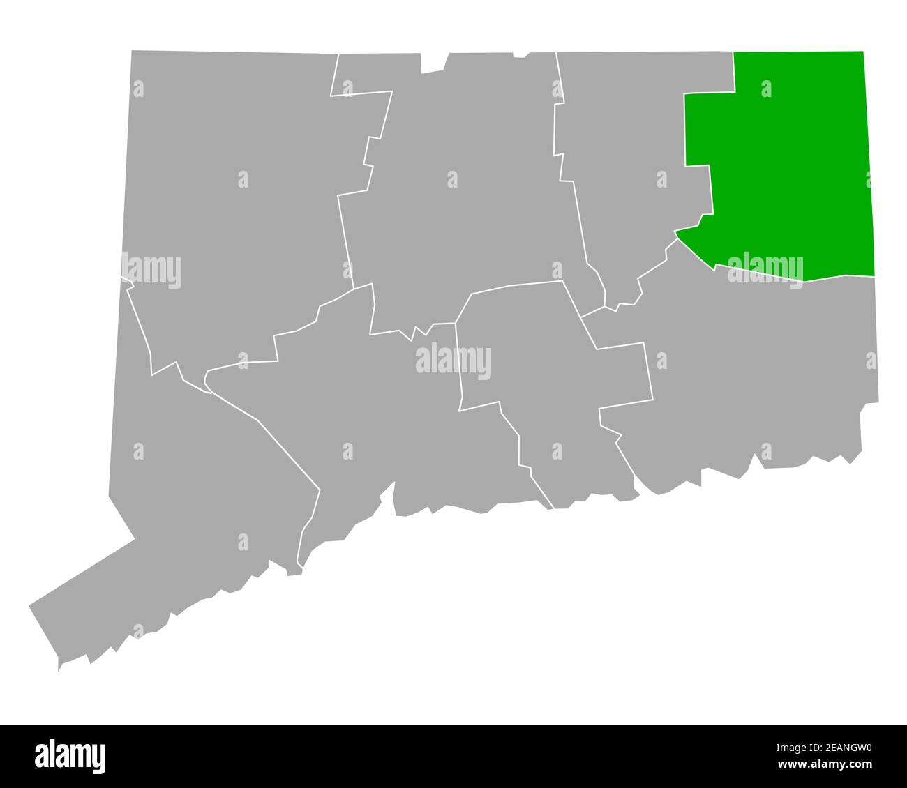 Map of Windham in Connecticut Stock Photo Alamy