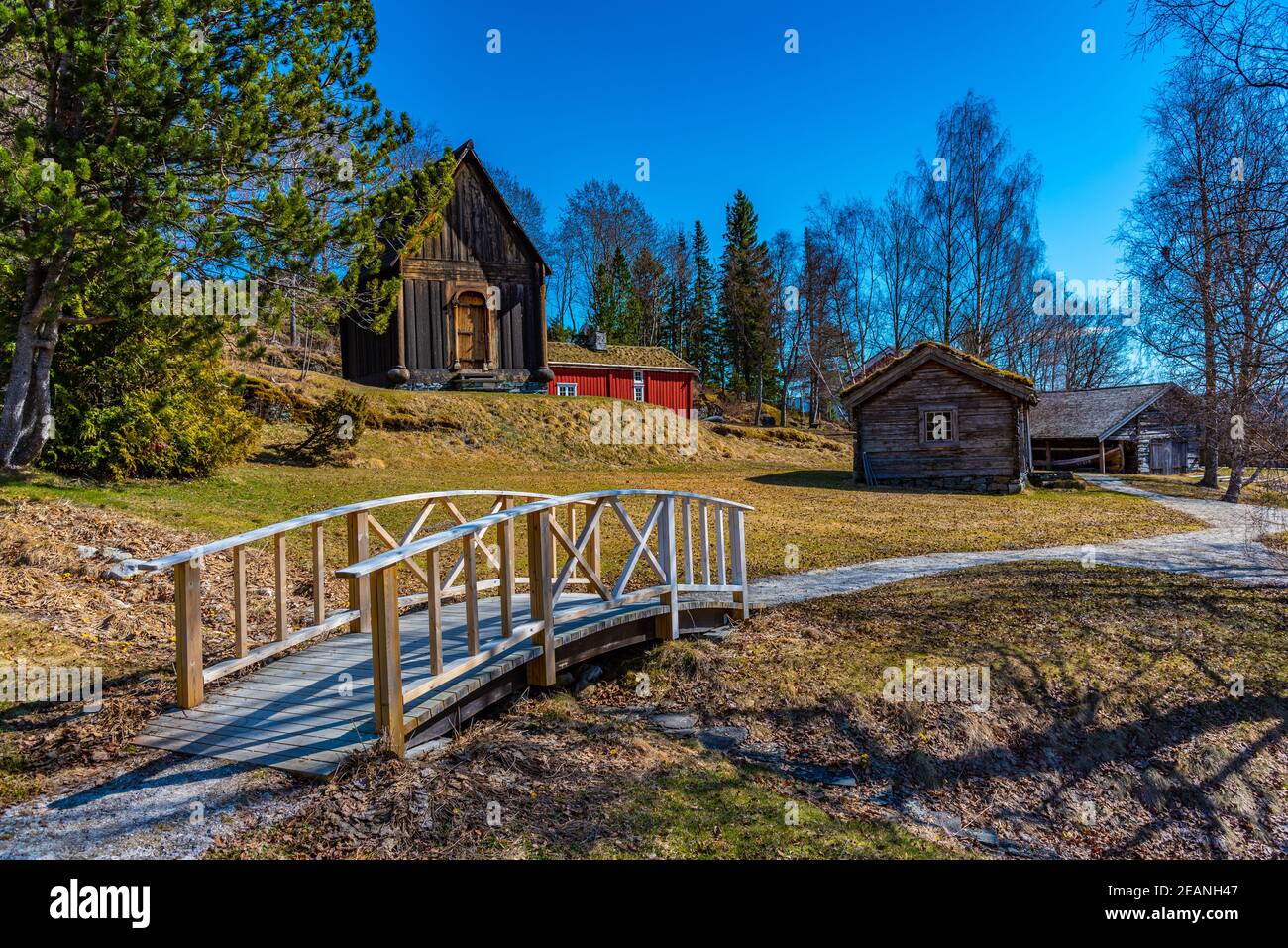 Examples of rural architecture in the Trondelag folk museum in ...