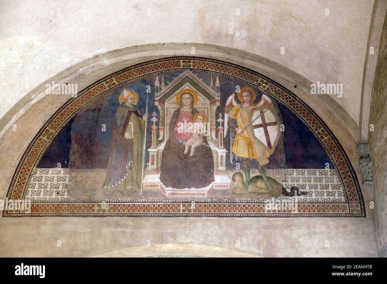 Madonna and Child with the Archangel Michael and St. Louis of Toulous ...