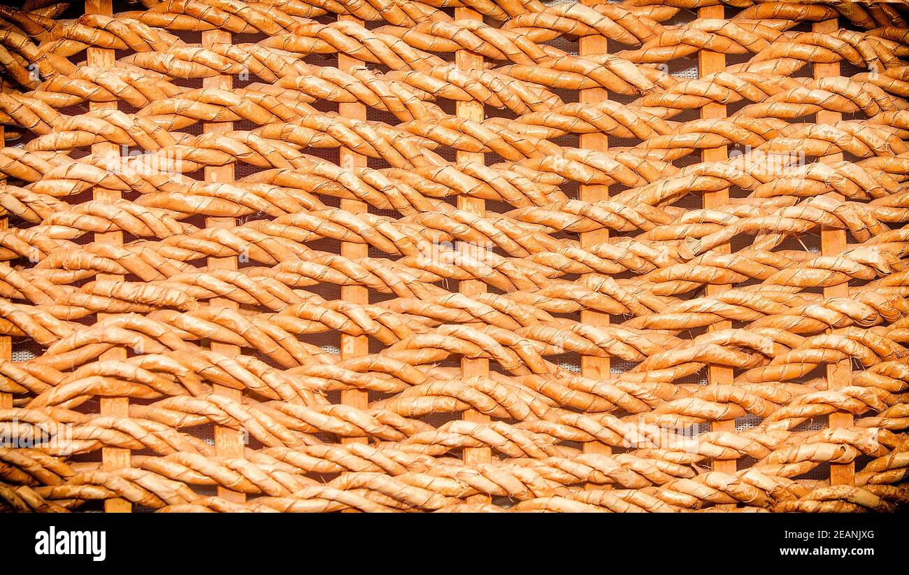 Cover wicker basket Stock Photo