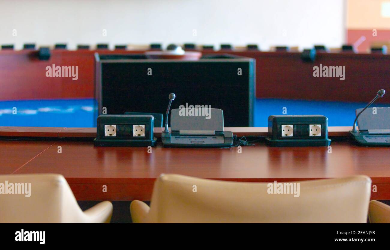 Business Meeting Room In Office Stock Photo Alamy
