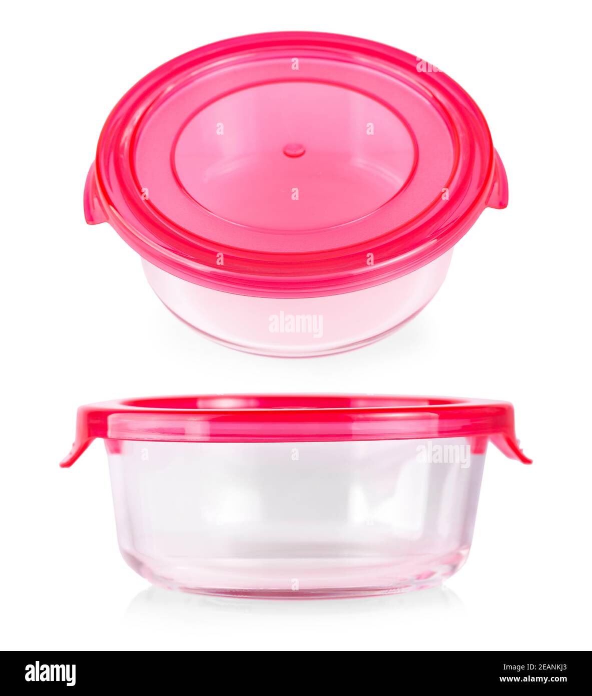 https://c8.alamy.com/comp/2EANKJ3/the-glass-food-container-with-red-plastic-lid-2EANKJ3.jpg