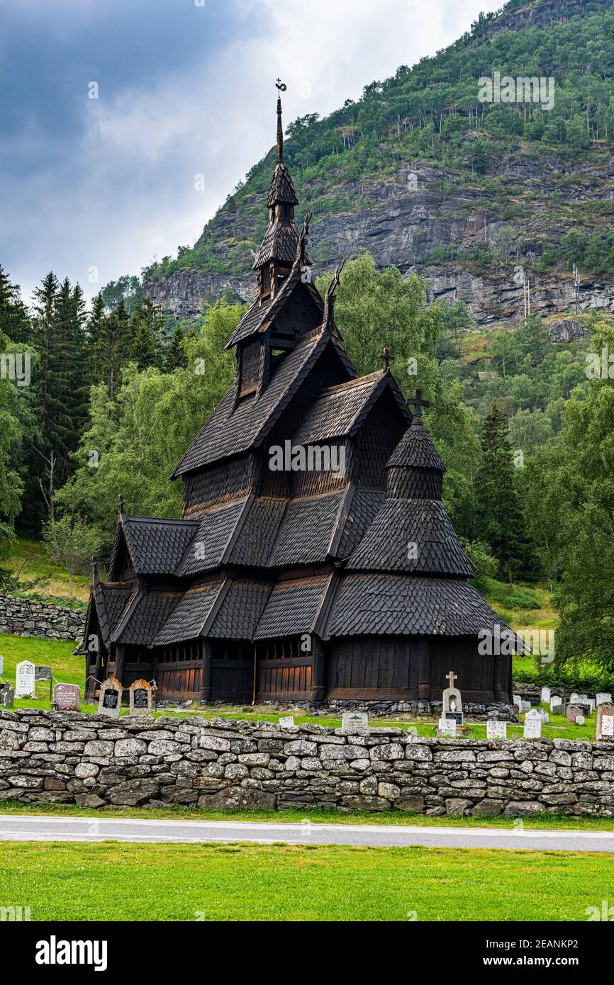 Borgund Stave Church, Vestland, Norway, Scandinavia, Europe Stock Photo