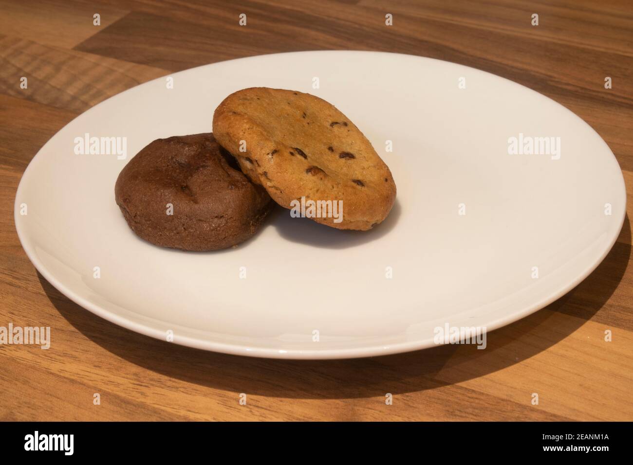 Cookies laid on a plate Stock Photo