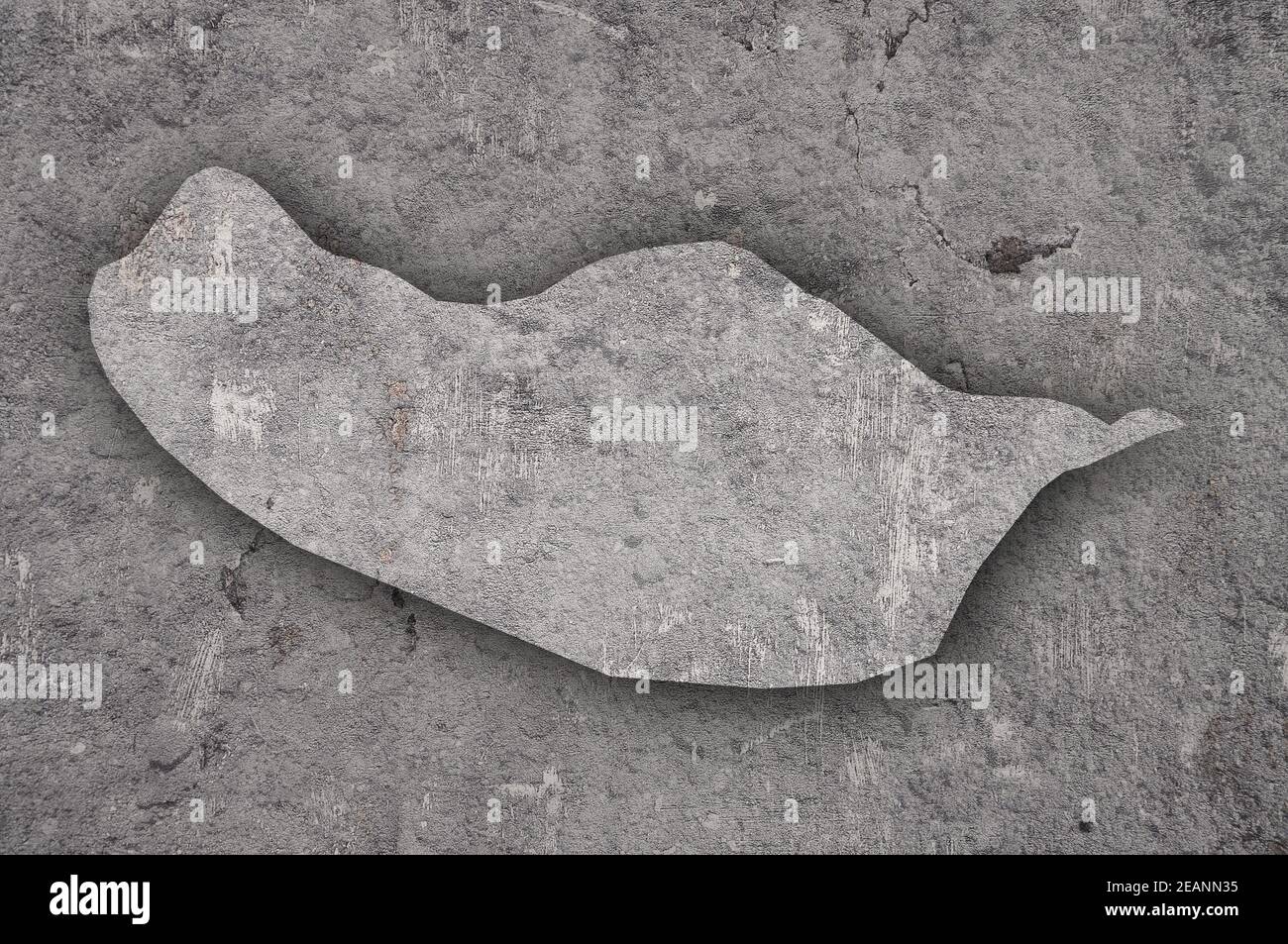 Map of Madeira on weathered concrete Stock Photo - Alamy