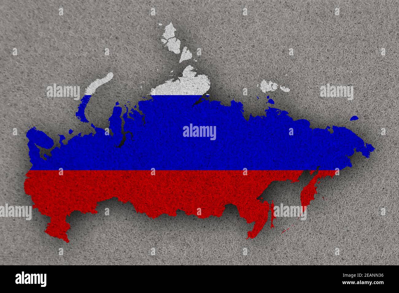 Russia map flag hi-res stock photography and images - Alamy