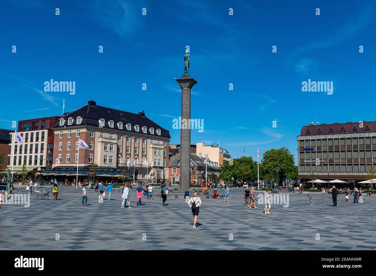 Torvet square, Trondheim, Norway, Scandinavia, Europe Stock Photo