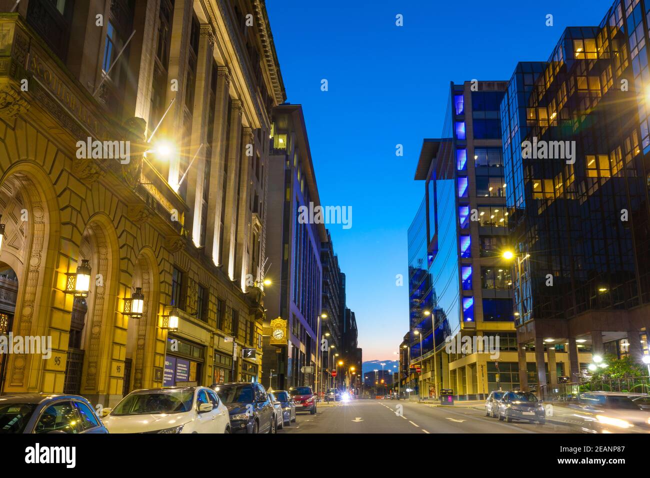 Bothwell Street, Glasgow, Scotland, United Kingdom, Europe Stock Photo