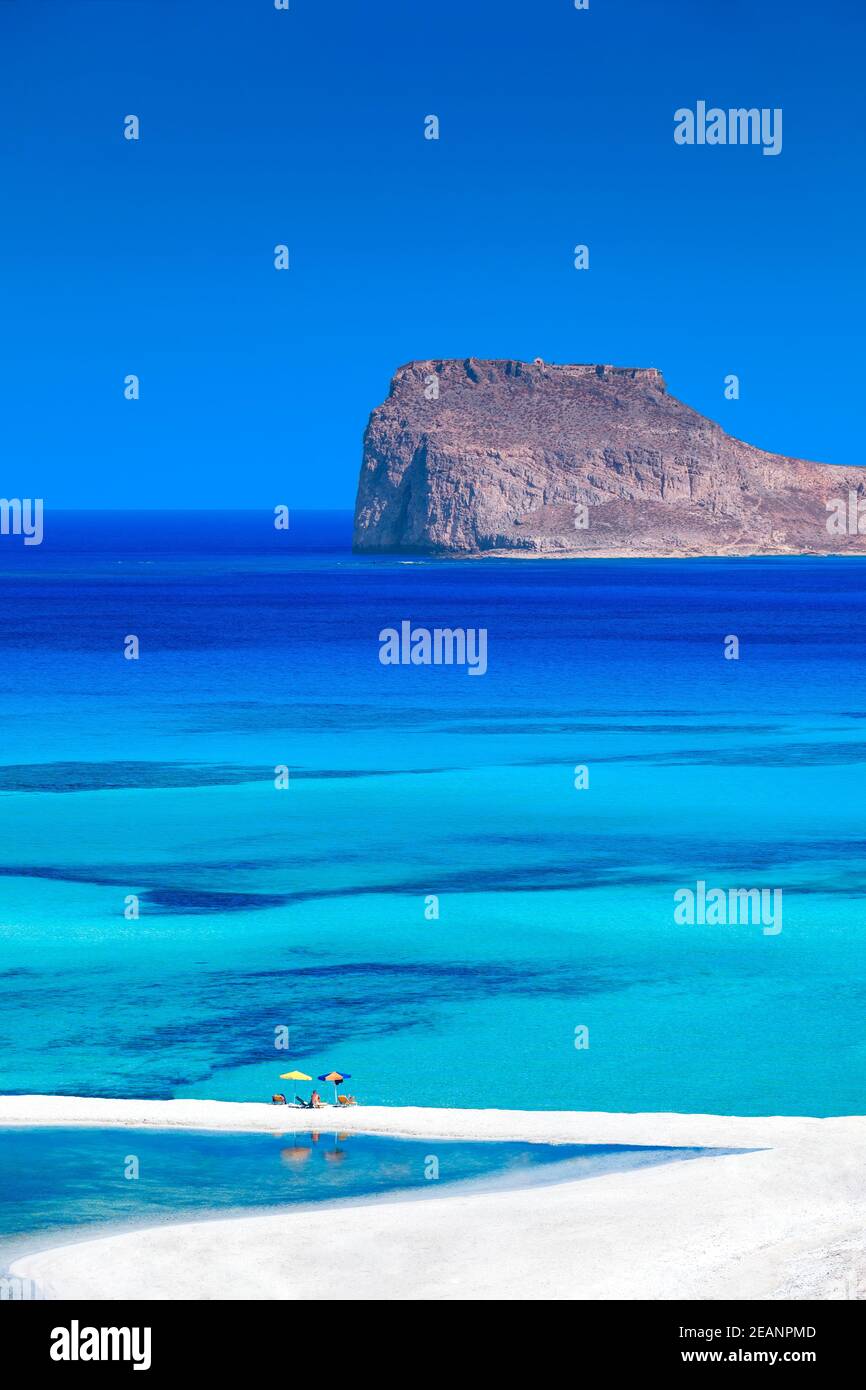 Balos beach, Crete island, Greek Islands, Greece, Europe Stock Photo