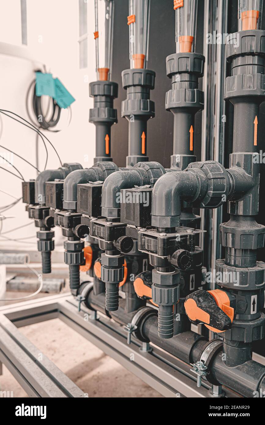 Large industrial boiler room Stock Photo Alamy