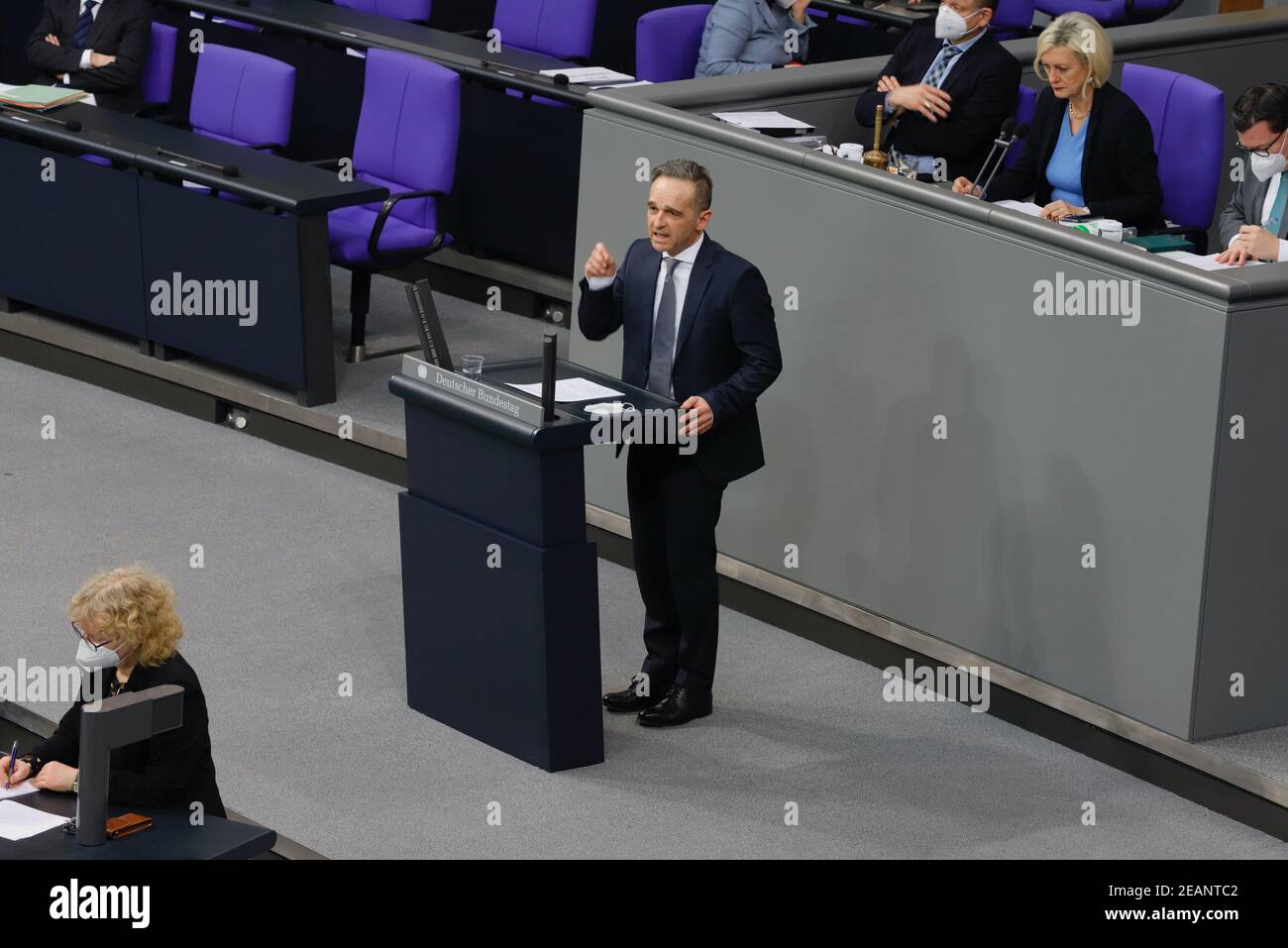 Berlin, Germany. 10th Feb, 2021. Heiko Maas is Federal Minister for Foreign Affairs. In the previous cabinet he was Federal Minister of Justice. The fully qualified lawyer, born in Saarlouis in 1966, was Deputy Prime Minister in Saarland from 2012 to 2013. Credit: Juergen Nowak/Alamy Live News Stock Photo