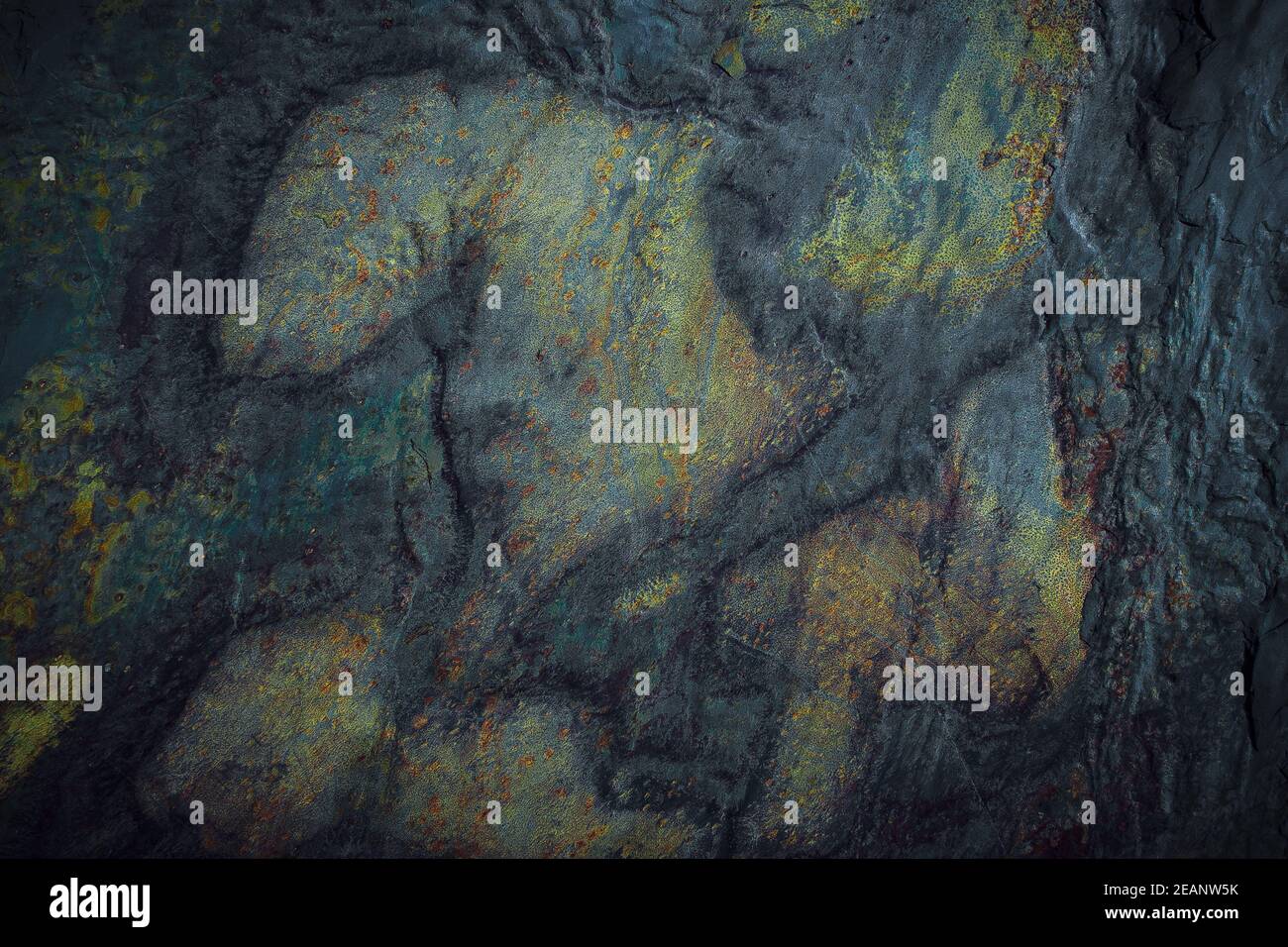 Abstract Corroded Colorful Rusty Metal Surface Background Stock Photo