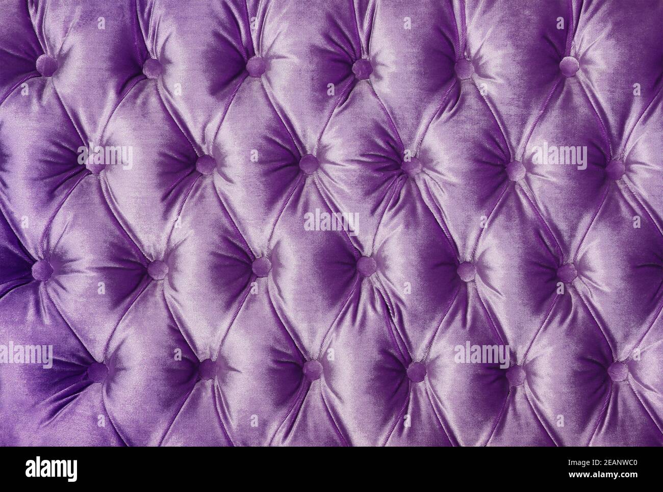 Violet capitone tufted fabric upholstery texture Stock Photo - Alamy