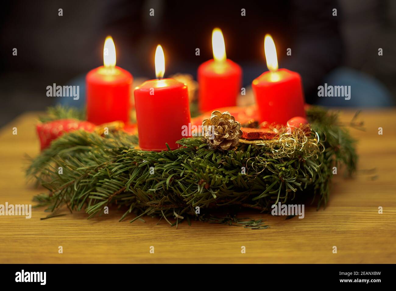 Candlelight Advent Wreath High Resolution Stock Photography and Images Alamy