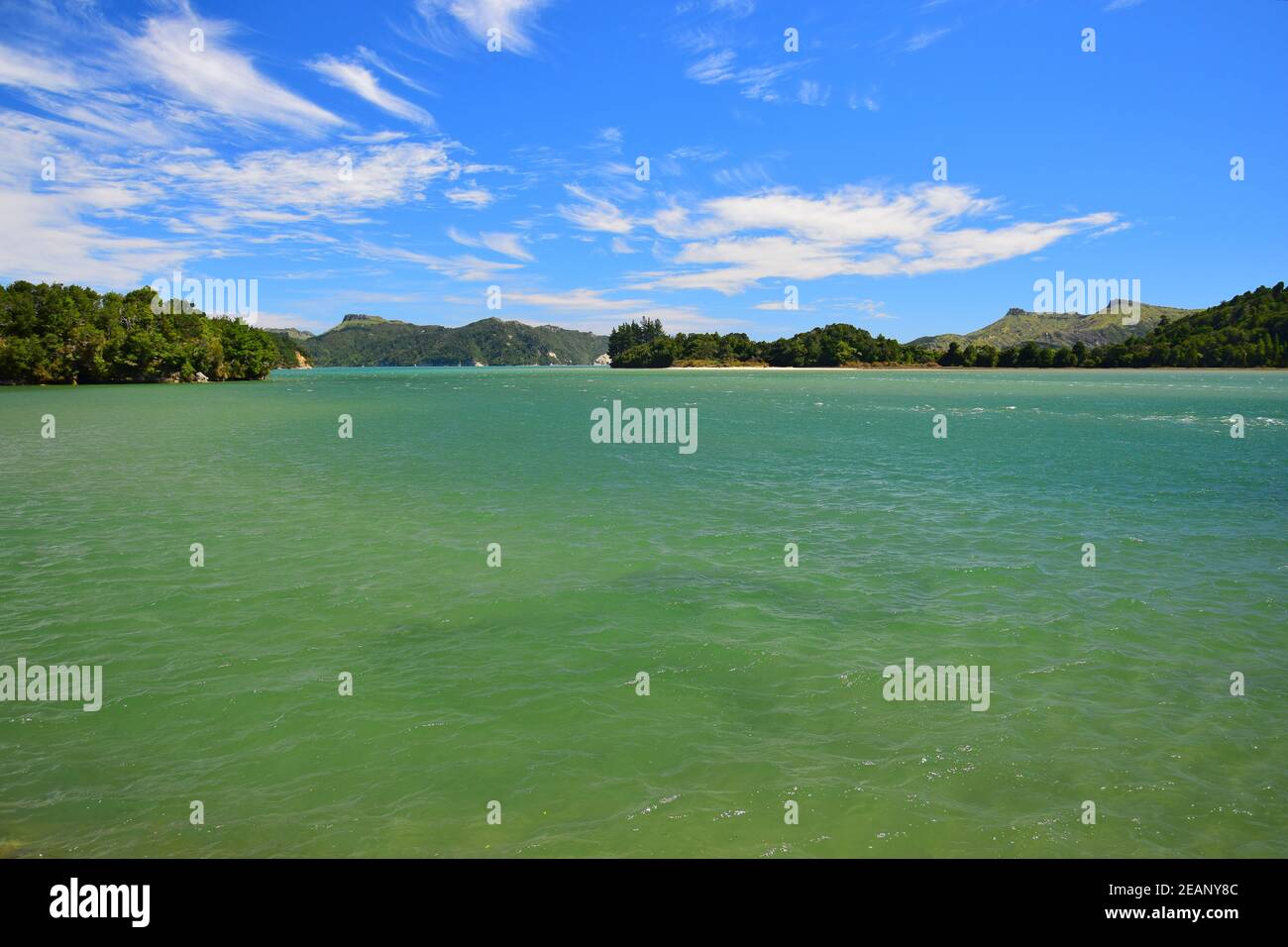 The beautiful Whanganui Inlet, New Zealand, South Island Stock Photo
