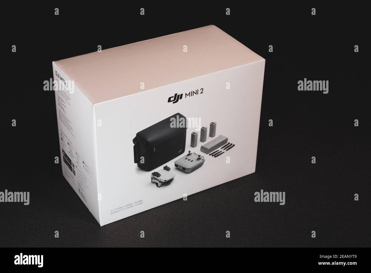 Kiev, Ukraine - February 02, 2021: Dji Mavic Mini 2 drone Bundle Fly ...