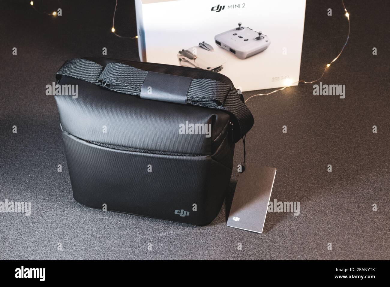 Kiev, Ukraine - February 02, 2021: Dji Mavic Mini 2 drone Bundle Fly ...