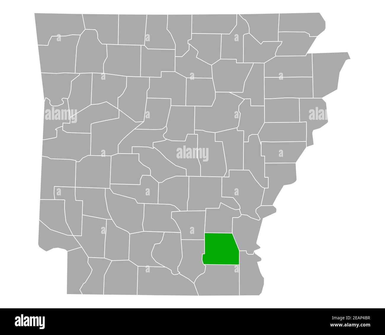 Map of Drew in Arkansas Stock Photo Alamy