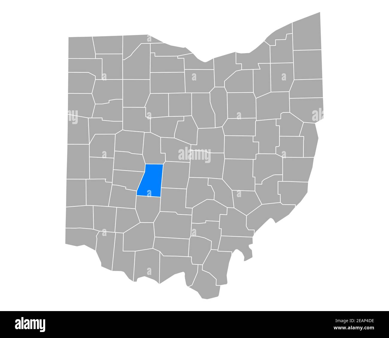Map of Madison in Ohio Stock Photo