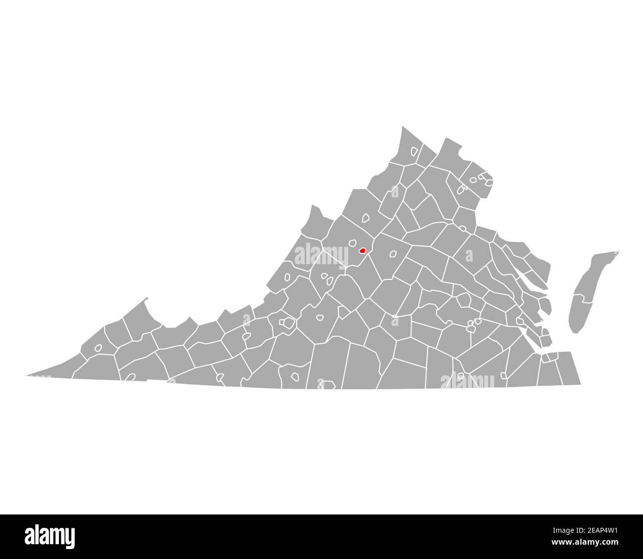 Map of Waynesboro in Virginia Stock Photo Alamy