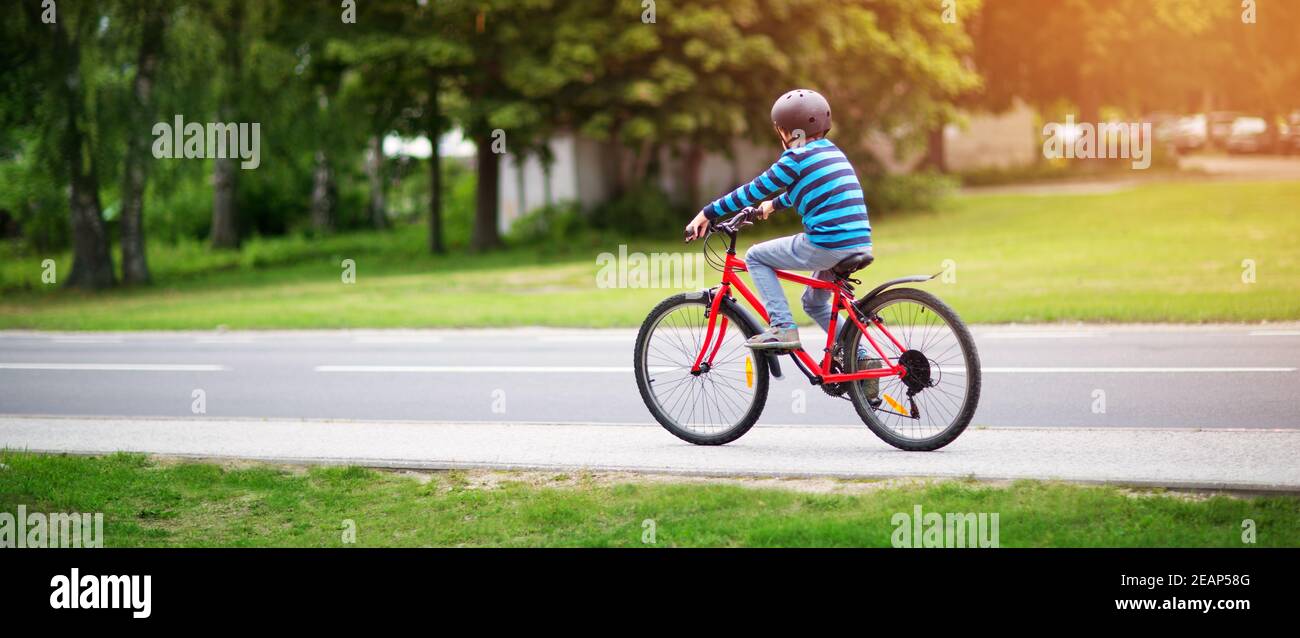 child on a bicycle Stock Photo Alamy