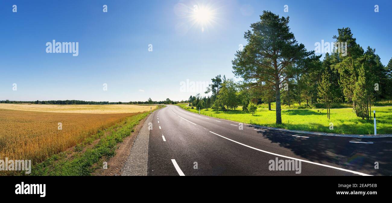 Evening Sky Open Road High Resolution Stock Photography and Images - Alamy