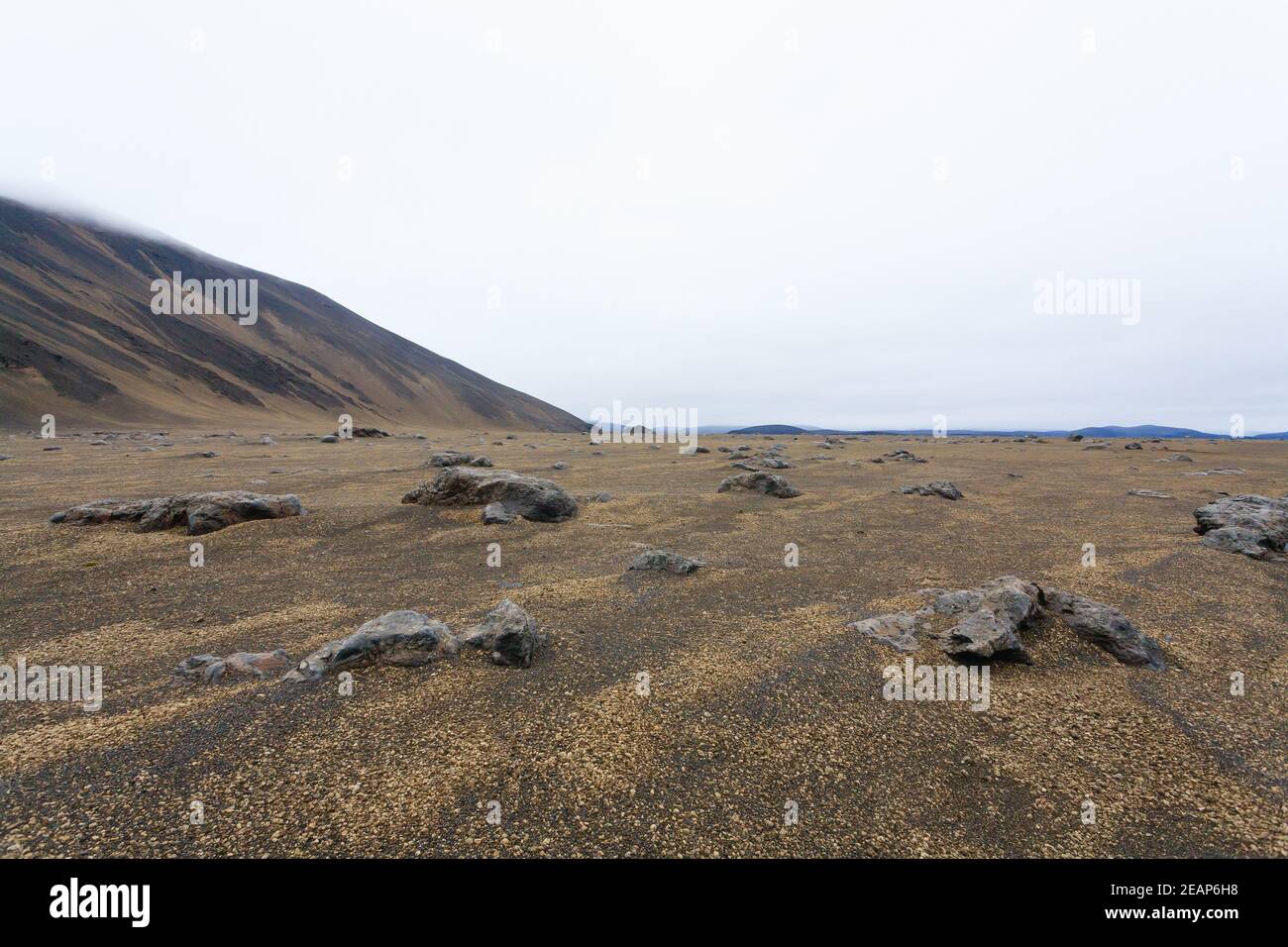 Central Iceland landscape along the road to Askja Stock Photo