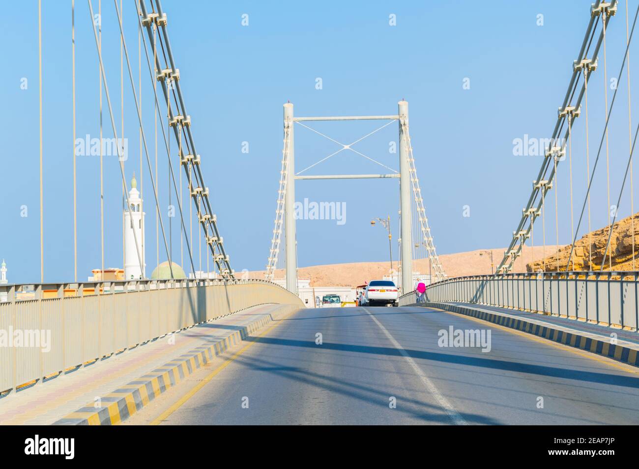 the Khor Al Batah bridge in Sur, Oman Stock Photo Alamy