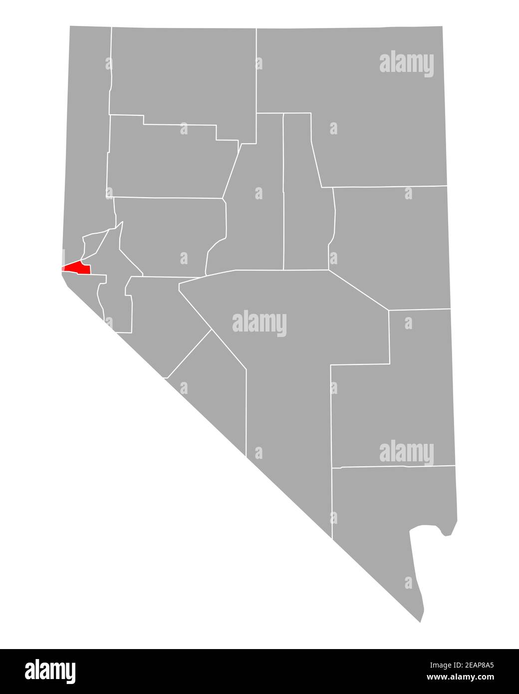 Map of Carson City in Nevada Stock Photo Alamy