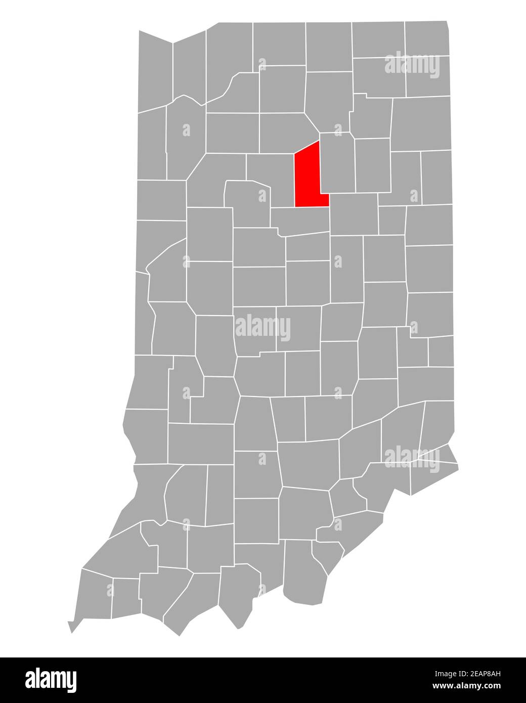 Map of Miami in Indiana Stock Photo Alamy