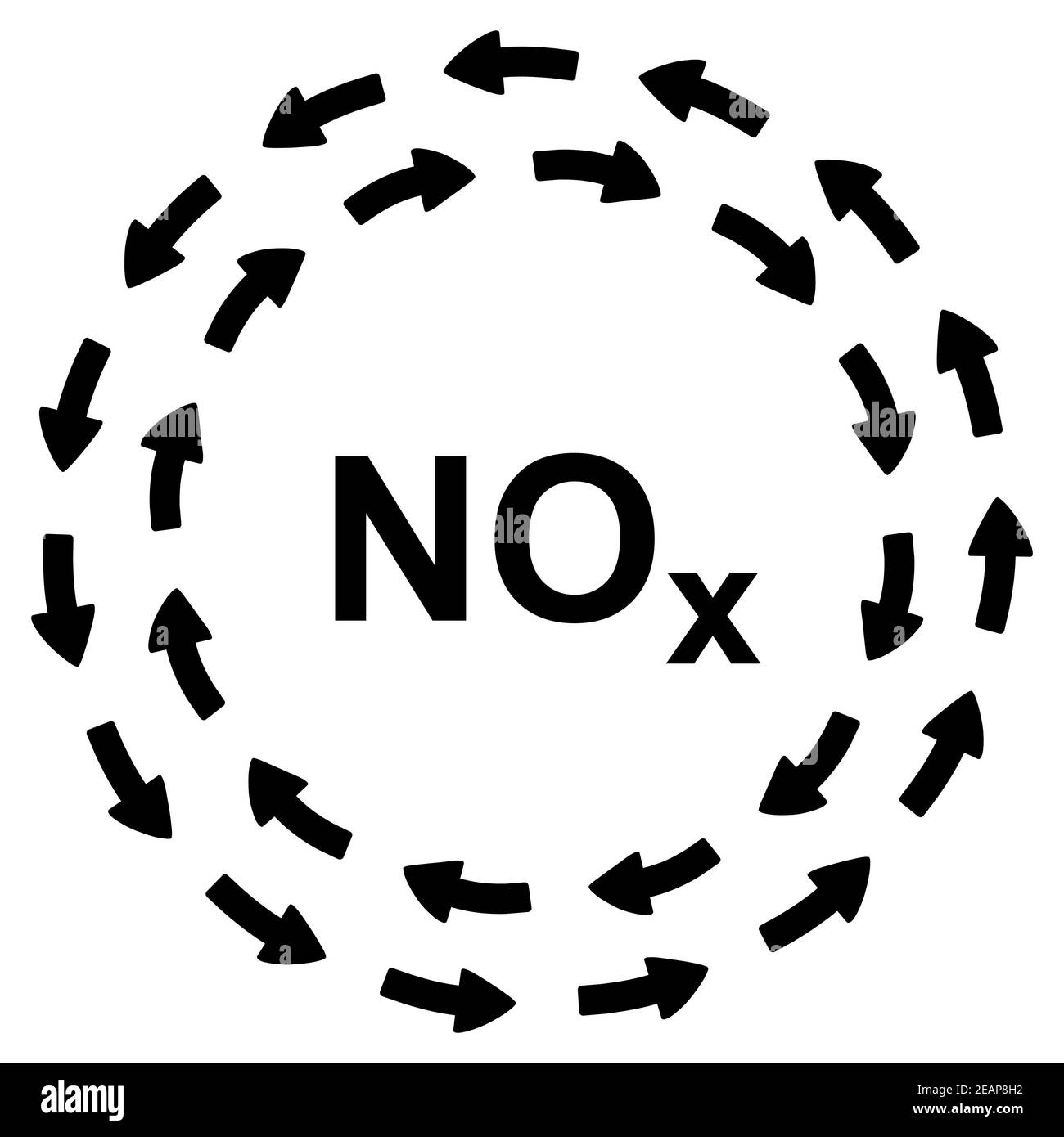 Nitrogen oxides and arrows Stock Photo Alamy