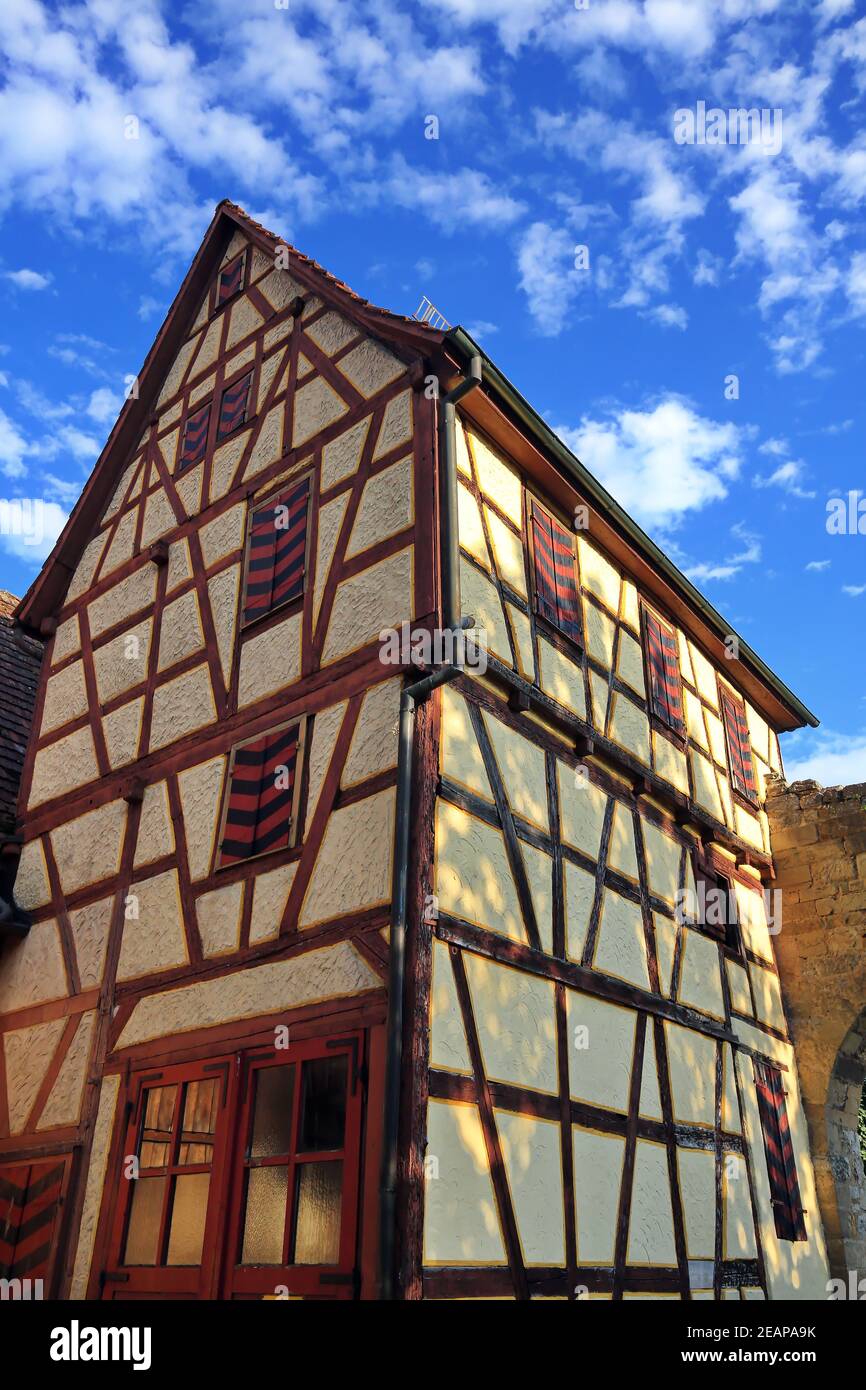 Halftimbered house in Marbach am Neckar Stock Photo Alamy