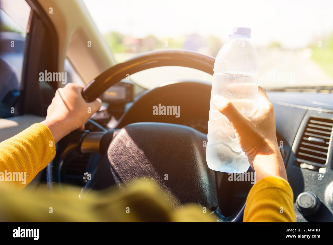 Drinking Water While Driving