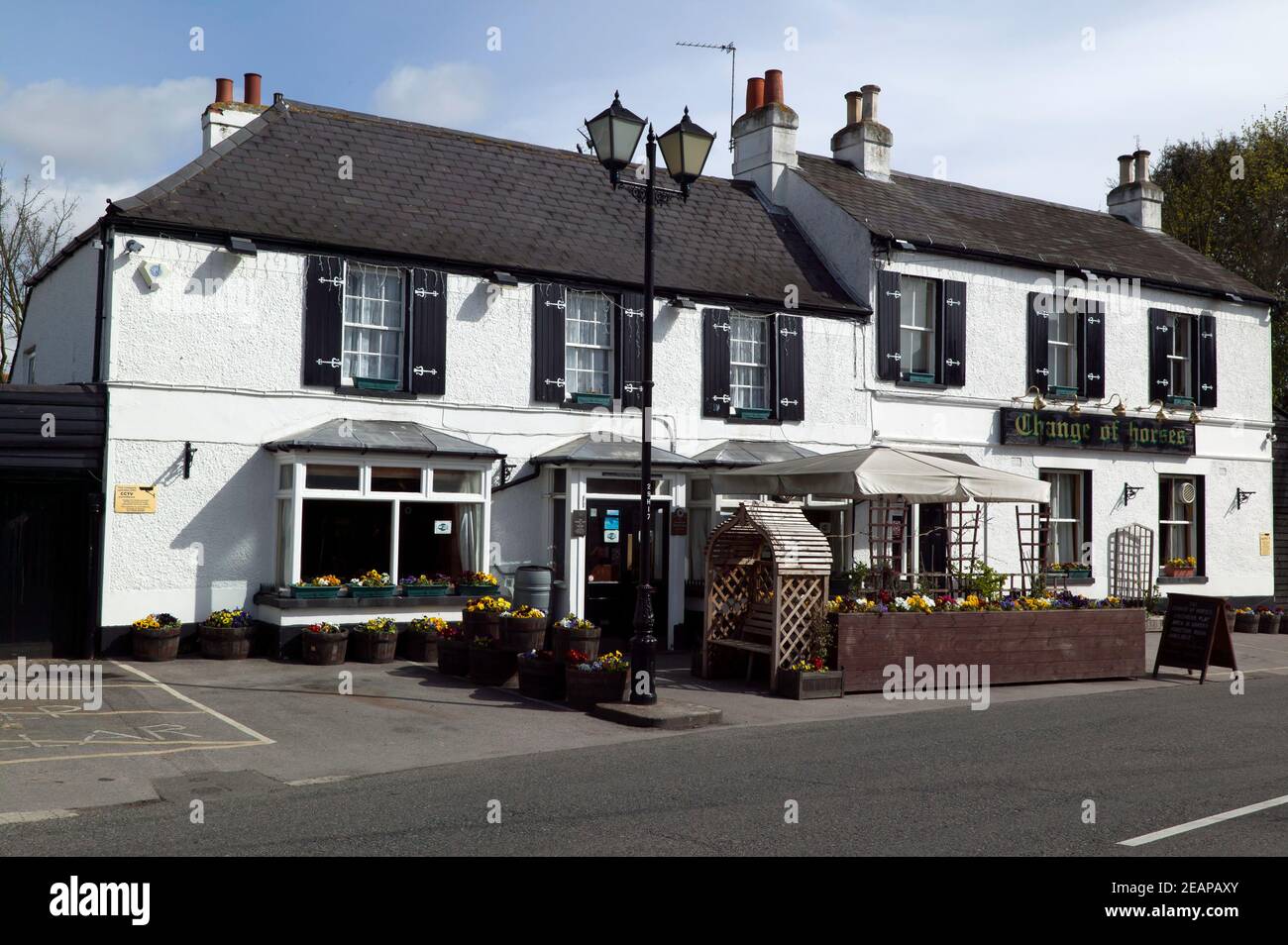 The Change of Horses Public House, Farnborough Village, Kent Stock Photo Alamy