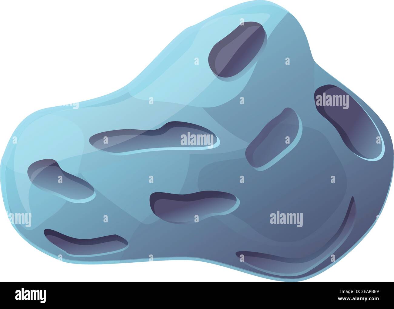 Asteroid solar icon. Cartoon of asteroid solar vector icon for web ...
