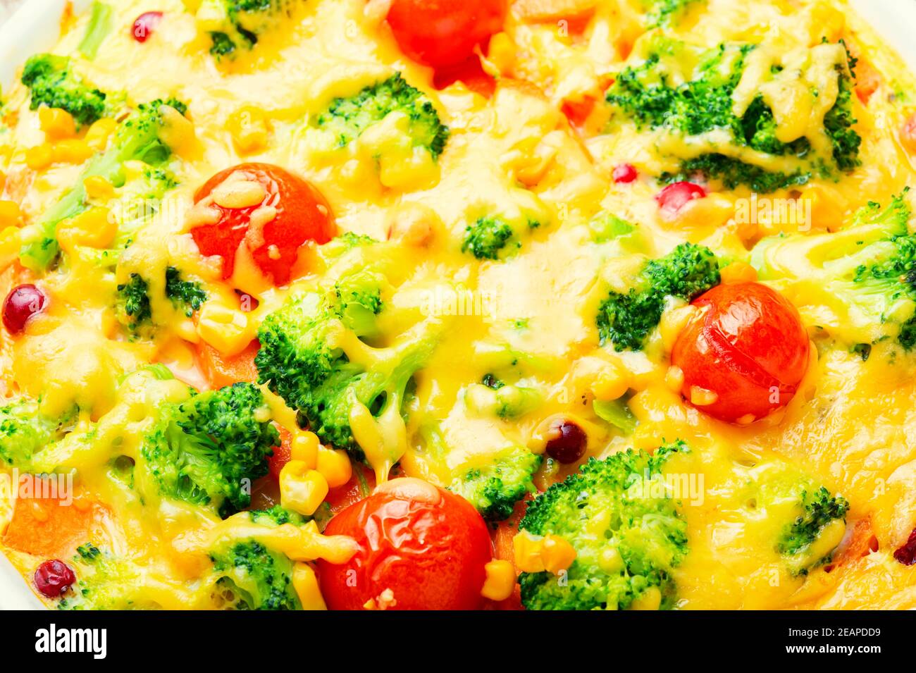 Vegetable casserole or broccoli omelet Stock Photo Alamy