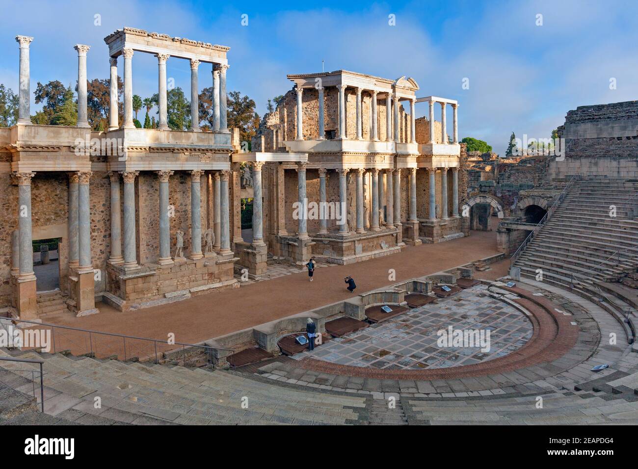 Europe, Spain, Badajoz, Merida, The Ancient Roman Theatre (Teatro ...