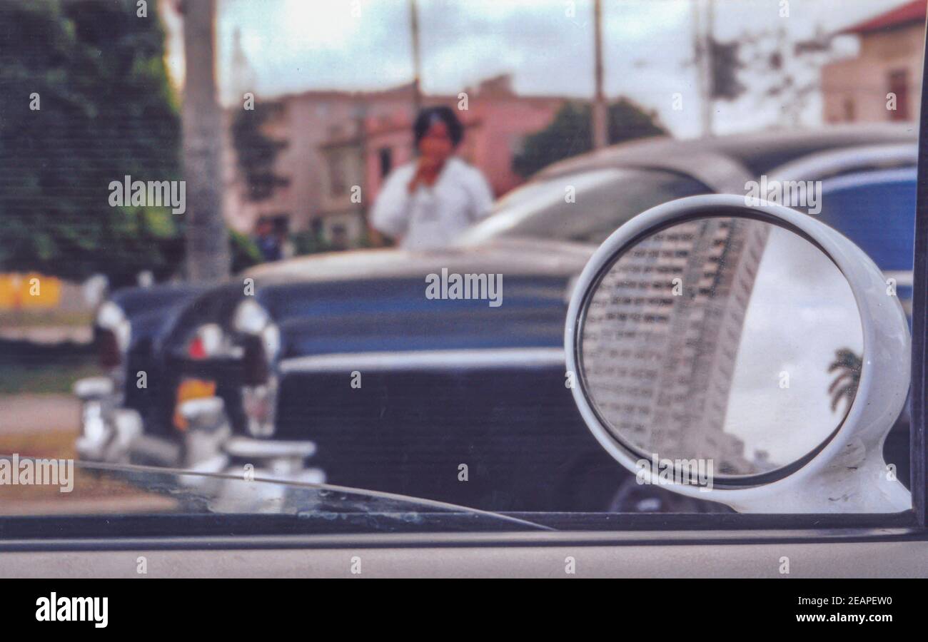 Cuba 1979, Havana old car detail Stock Photo