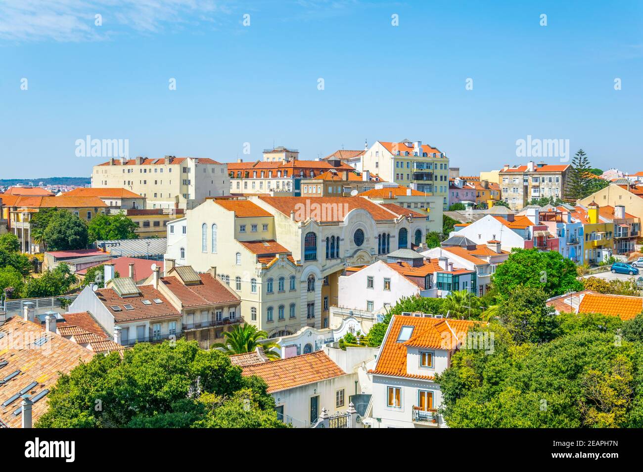 Colourful facades of houses in Lisbon, Portugal Stock Photo Alamy