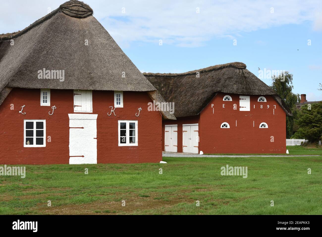 Bauernhaus, Haus, Insel, Roemoe, Daenemark Stock Photo