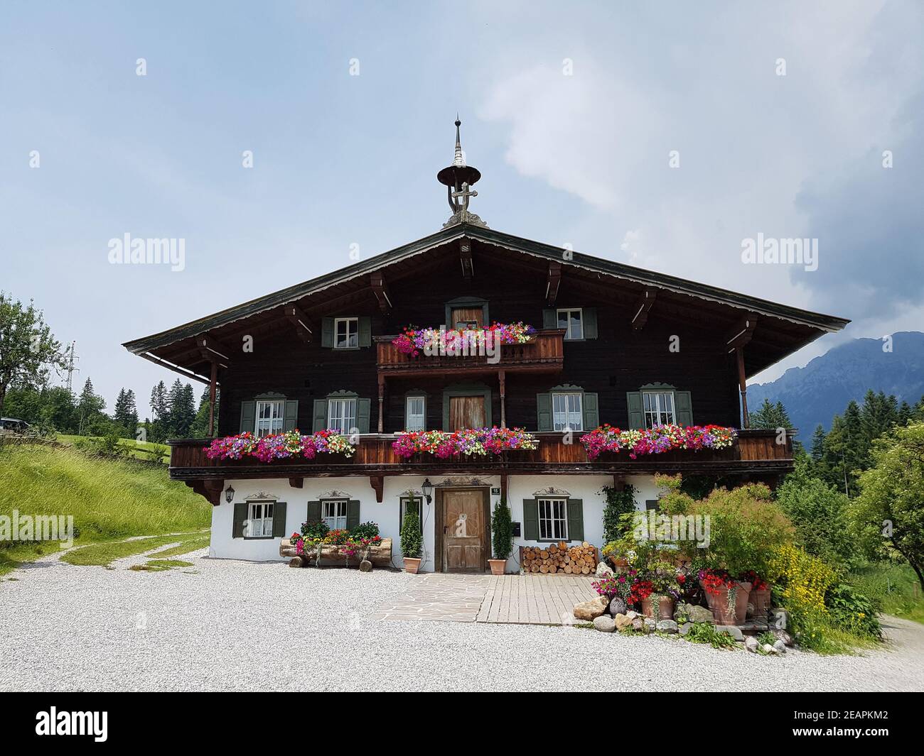 Bauernhaus, Tirol, Ellmau, Osterreich Stock Photo