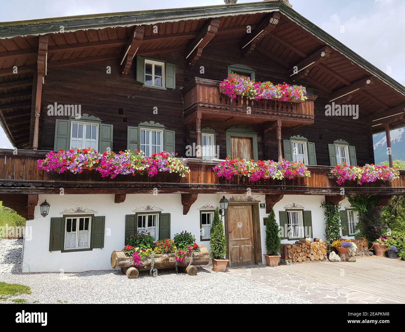 Bauernhaus, Tirol, Ellmau, Osterreich Stock Photo