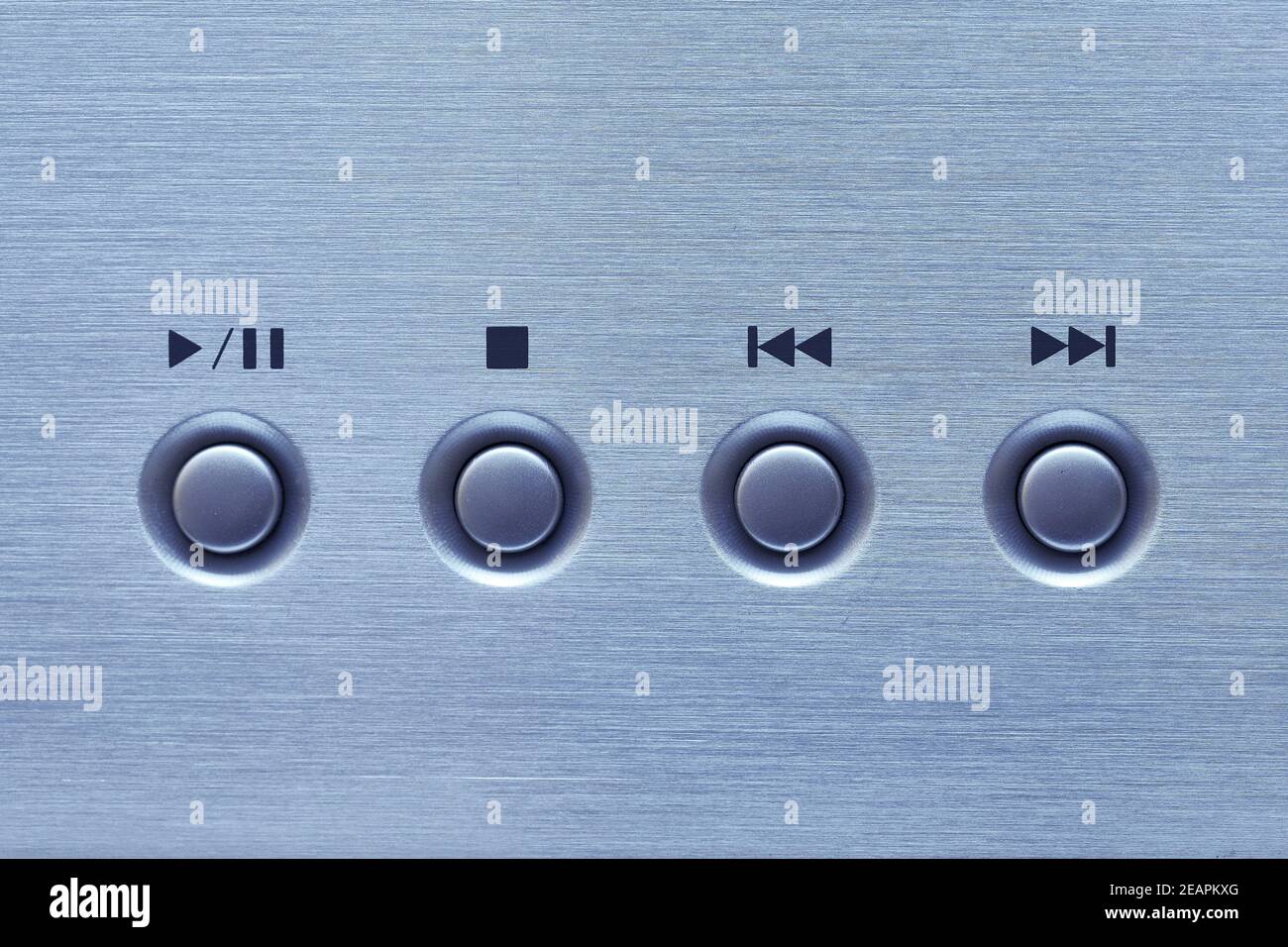 Play and Pause button Stock Photo