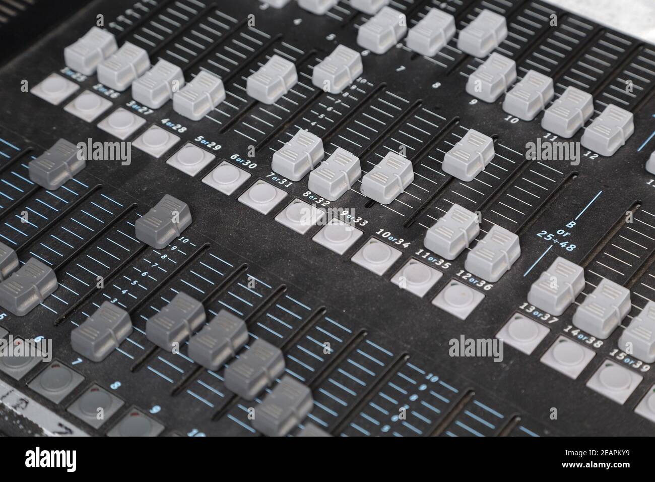 Light controller mixer board Stock Photo Alamy