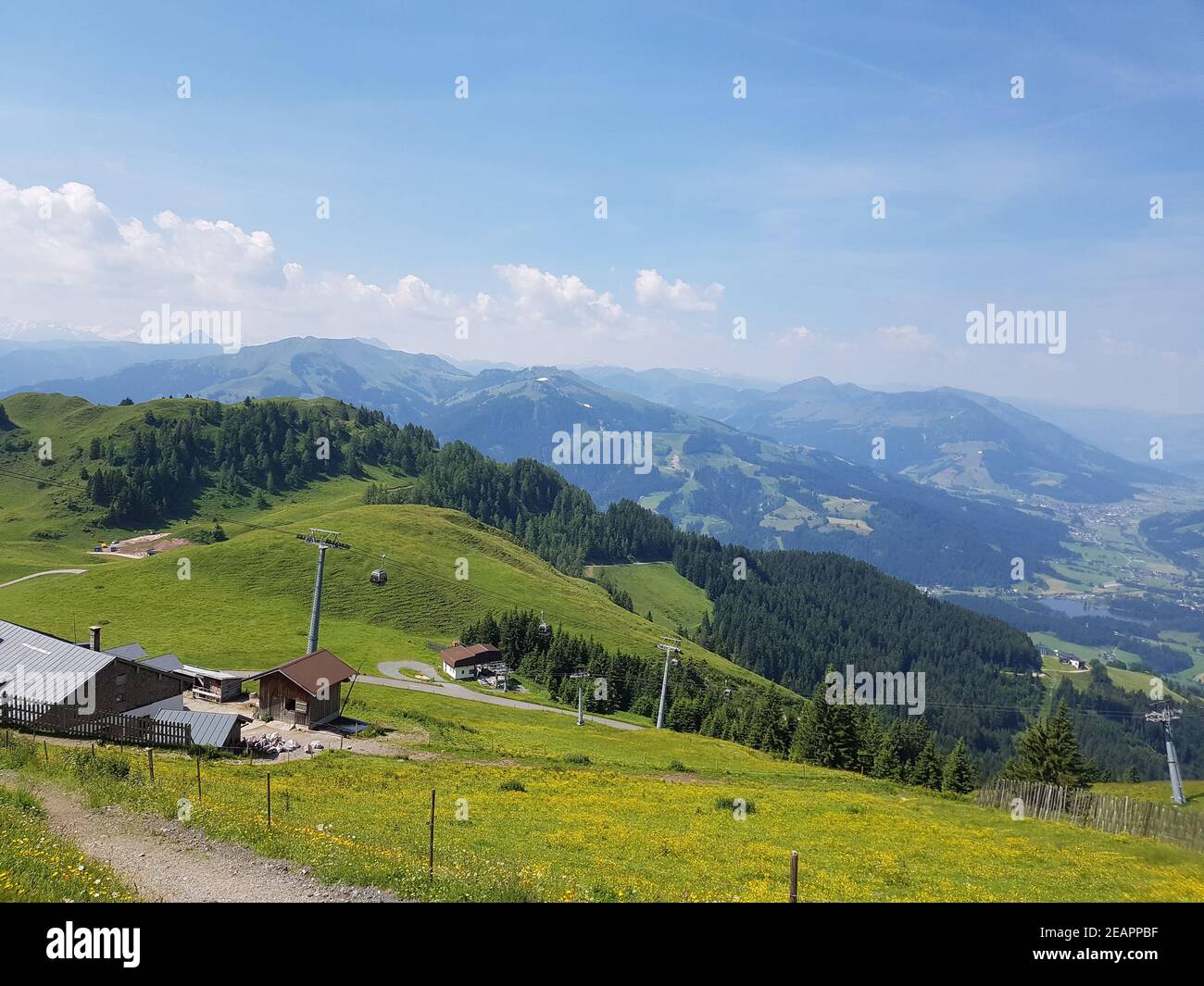 Kitzbueheler Alpen, Aussicht, Kitzbueheler Horn Stock Photo