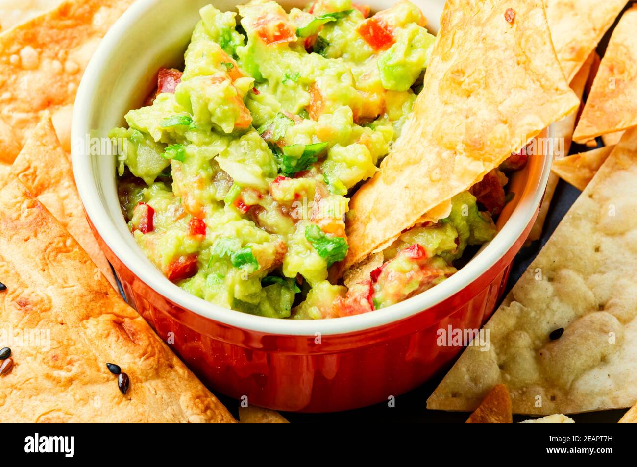 Guacamole,cold mexican appetizer Stock Photo Alamy